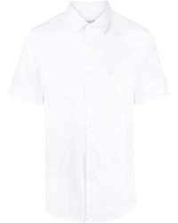 Lacoste - Logo-Embroidered Short-Sleeve Cotton Shirt - Lyst