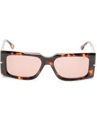 Victoria Beckham - Tortoiseshell-Effect Rectangle-Frame Sunglasses - Lyst