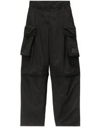Alexander Wang - Panelled Wide-Leg Cargo Trousers - Lyst
