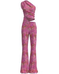 MACCAPANI - Glam Sere Jumpsuit Mit Blumigem Print - Lyst