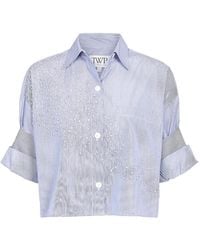 Twp - Gestreiftes Next Ex Shirt Hemd mit Kristallen - Lyst