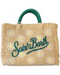 MC2 Saint Barth - Mini Vanity Daisy-Embroidered Tote Bag - Lyst