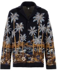 Alanui - Embroidered Long-Sleeve Cardigan - Lyst