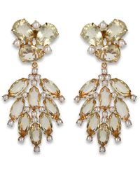 Bounkit - Adeline Leaf-Shaped Earrings - Lyst