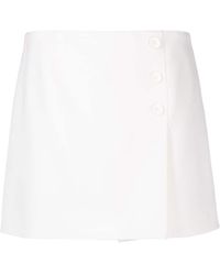 P.A.R.O.S.H. - Button-detail A-line Mini Skirt - Lyst
