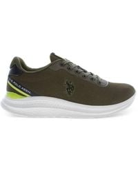 U.S. POLO ASSN. - Logo-Patch Lace-Up Sneakers - Lyst