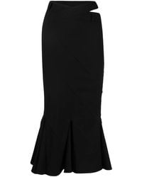 ANDREADAMO - Flared Midi-Rok - Lyst