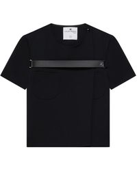 Courreges - Strap-detail T-shirt - Lyst