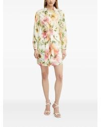 Guess - フローラル ベルテッド シャツドレス - Lyst