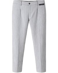 Michael Coal - Vertical-Stripe Pleated Trousers - Lyst