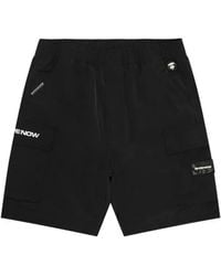 Aape By A Bathing Ape - Logo-Print Cargo Shorts - Lyst
