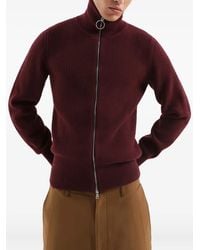 1989 STUDIO - Zip Ribbed Cardigan - Lyst