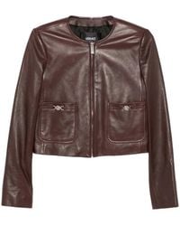 Versace - Leren Jack - Lyst