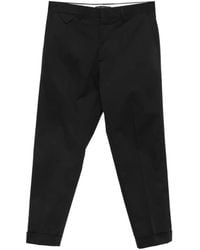 Low Brand - Cooper T1.7 Pressed-Crease Turn-Up Trousers - Lyst