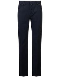 Kiton - Logo-Patch Straight-Leg Trousers - Lyst
