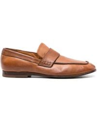 Moma - Strap-detail Leather Loafers - Lyst