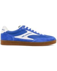 KARL LAGERFELD - Panelled Suede Sneakers - Lyst