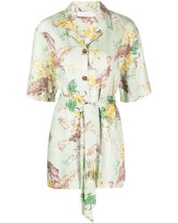 Zimmermann - Matchmaker Floral-Print Linen Shirt - Lyst