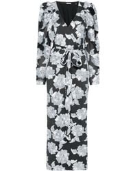 ROTATE BIRGER CHRISTENSEN - Flower Mesh-Maxikleid - Lyst
