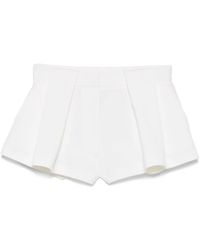 Stella McCartney - Panelled Pleated Shorts - Lyst