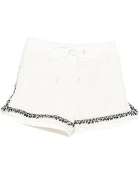 Sacai - Boucle-Trim Shorts - Lyst