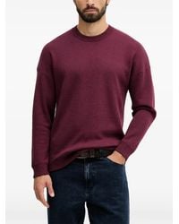 Benetton - Crew-Neck Dropped-Shoulder Sweater - Lyst