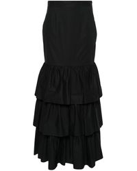 Moschino - Long Skirt With Ruffles - Lyst