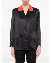 Givenchy - Overhemd Met Lange Mouwen En Afwerking - Lyst