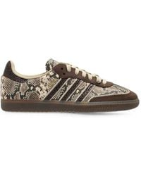 adidas - Samba Og Snakeskin-Effect Sneakers - Lyst