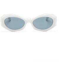 Versace - Sonnenbrille Mit Ovalem Gestell - Lyst