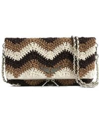 Zadig & Voltaire - Rock Chevron-Pattern Macramé Clutch Bag - Lyst
