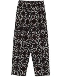 Yavi - Triya Geometric-Pattern Trousers - Lyst