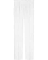 Versace - High-waist Straight-leg Trousers - Lyst