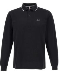 Sun 68 - Poloshirt Met Lange Mouwen - Lyst