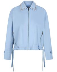 Liu Jo - Bejewelled Bomber Jacket - Lyst