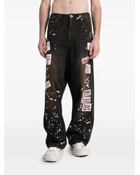 Maison Mihara Yasuhiro - Jean À Détails De Clous Et De Patch - Lyst