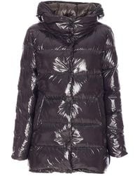 Herno - Manteau À Boutons Pression - Lyst