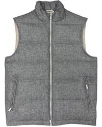 Eleventy - Quilted Wool Vest - Lyst