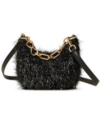 Twinset - Mini Sac Croissant Avec Lurex Et Chaîne - Lyst