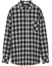 Elle - Check-Print Shirt - Lyst