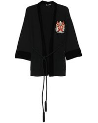 Alberta Ferretti - Fluwelen Vest Met Geborduurde Patch - Lyst