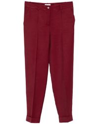 P.A.R.O.S.H. - Raisa Button Tailored Trousers - Lyst