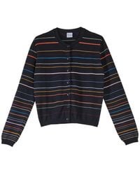 Paul Smith - Multi-Stripe Cotton Cardigan - Lyst