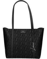 ARMANI EXCHANGE - Shopper mit Monogrammmuster - Lyst