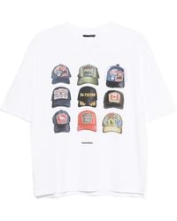 DSquared² - T-Shirt Met Patroon - Lyst