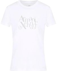 ARMANI EXCHANGE - Logo-Embellished T-Shirt - Lyst