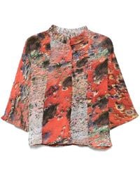 Yavi - Hemd Mit Abstraktem Print - Lyst