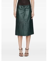 Christopher Esber - Eddie Panelled Leather Midi Skirt - Lyst