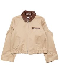 Sacai - Cut-Out Collared Jacket - Lyst