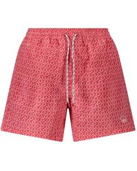 North Sails - Logo-Print Drawstring Swim Shorts - Lyst